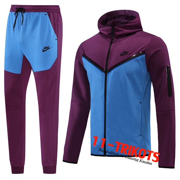 Nike Trainingsanzug Mit Kapuze Blau/Violett 2022/2023
