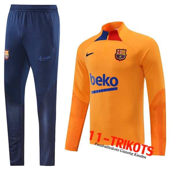 FC Barcelona Trainingsanzug Orange 2022/2023