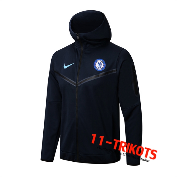 FC Chelsea Trainingsjacke Mit Kapuze Navy blau 2022/2023