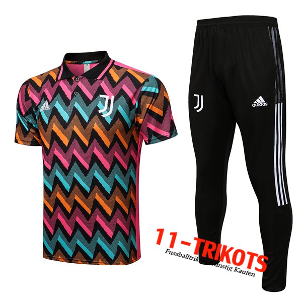 Juventus Poloshirt Blau/Gelb/Rot 2022/2023