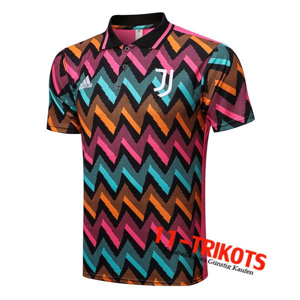 Juventus Poloshirt Blau/Gelb/Rot 2022/2023