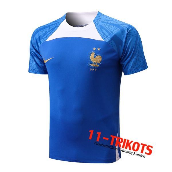 Frankreich Trainingstrikot Blau 2022/2023