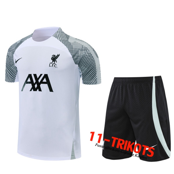FC Liverpool Trainingstrikot + Shorts Weiß 2022/2023