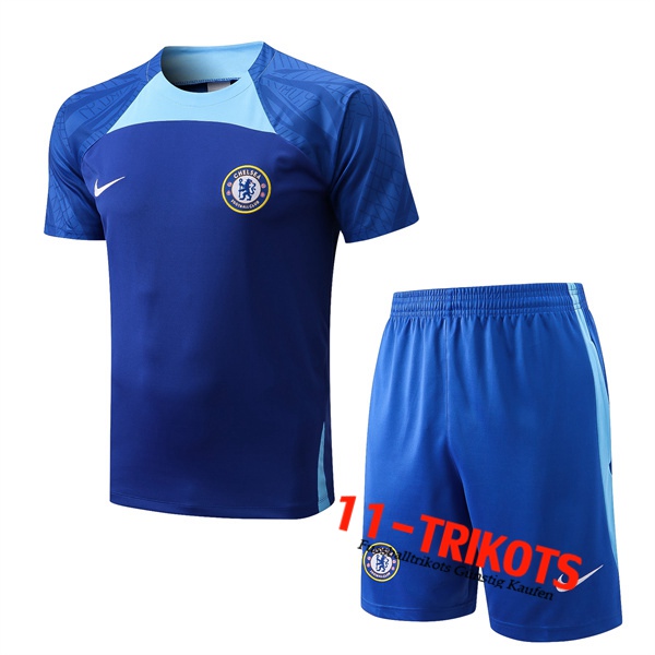 FC Chelsea Trainingstrikot + Shorts Blau 2022/2023