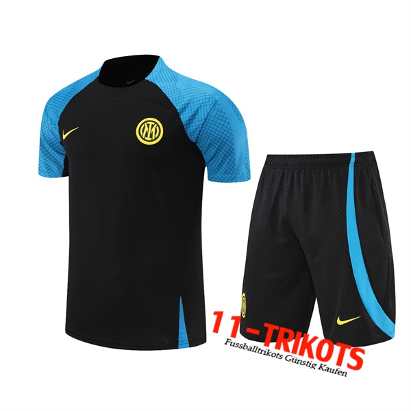 Inter Milan Trainingstrikot + Shorts Schwarz 2022/2023