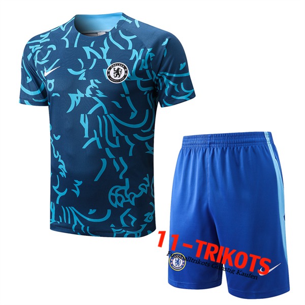 FC Chelsea Trainingstrikot + Shorts Blau 2022/2023