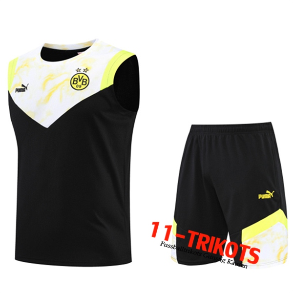 Dortmund Trainings-Tanktop + Shorts Schwarz 2022/2023