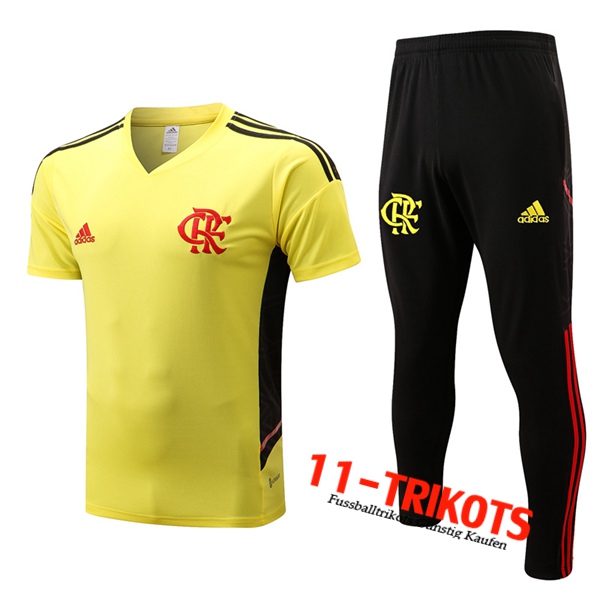 Flamengo Trainingstrikot + Hose Gelb 2022/2023