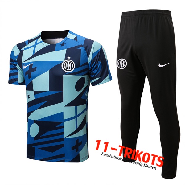 Inter Milan Trainingstrikot + Hose Blau/Grün 2022/2023