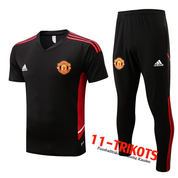 Manchester United Trainingstrikot + Hose Rot 2022/2023