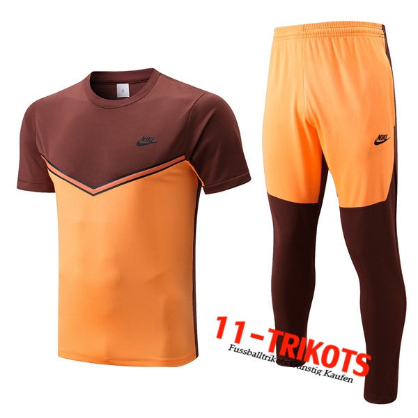 Nike Trainingstrikot + Hose Gelb/Braun 2022/2023