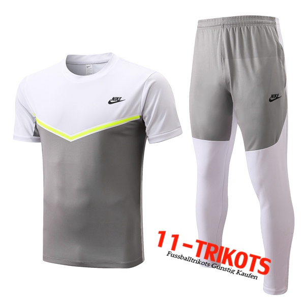Nike Trainingstrikot + Hose Grau/Weiß 2022/2023