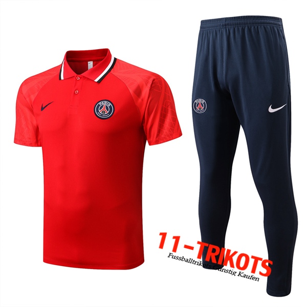 PSG Poloshirt Rot 2022/2023