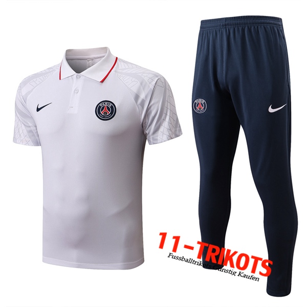 PSG Poloshirt Weiß 2022/2023