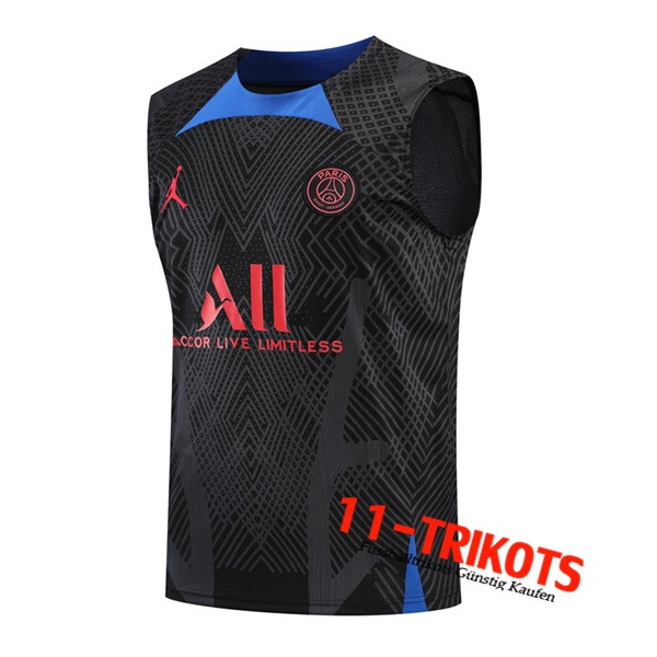 PSG Trainings-Tanktop Schwarz 2022/2023