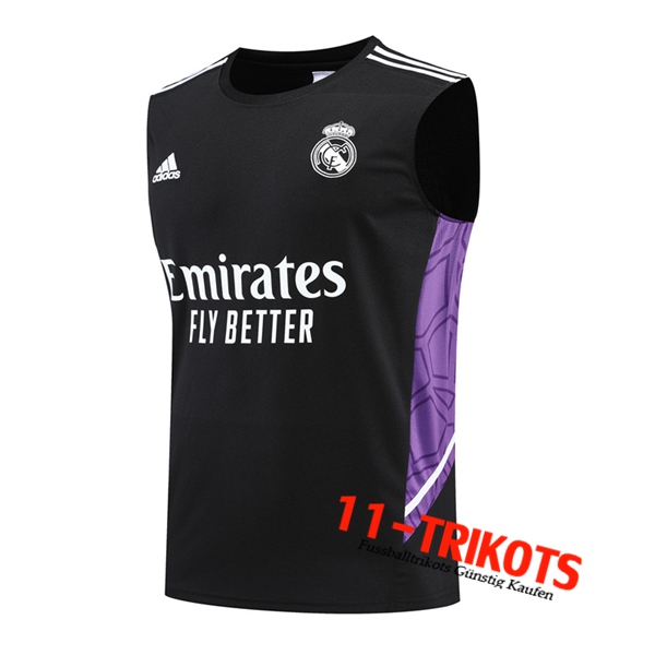 Real Madrid Trainings-Tanktop Schwarz 2022/2023