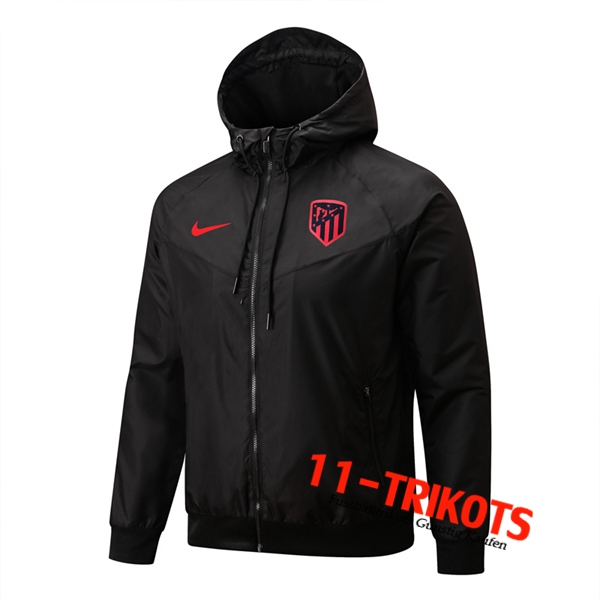 Atletico Madrid Windjacke Schwarz 2022/2023