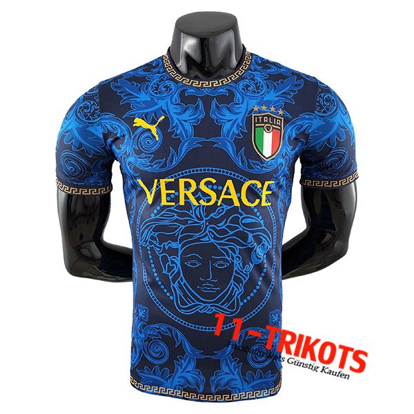 Italien Fussball Trikots Versace Blau 2022/2023