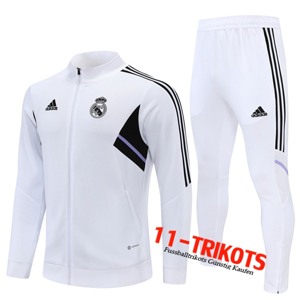 Real Madrid Trainingsanzug - jacke Weiß 2022/2023