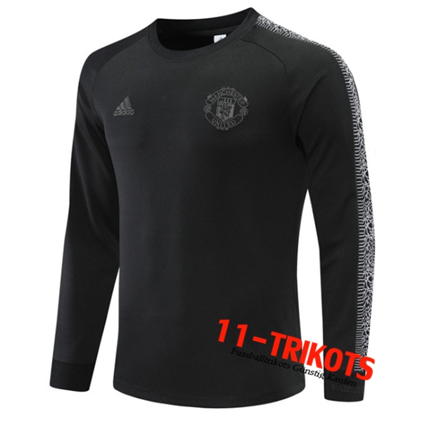 Manchester United Training Sweatshirt Schwarz 2022/2023