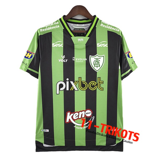 Mineiro America Fussball Trikots All Sponsor Grün 2022/2023