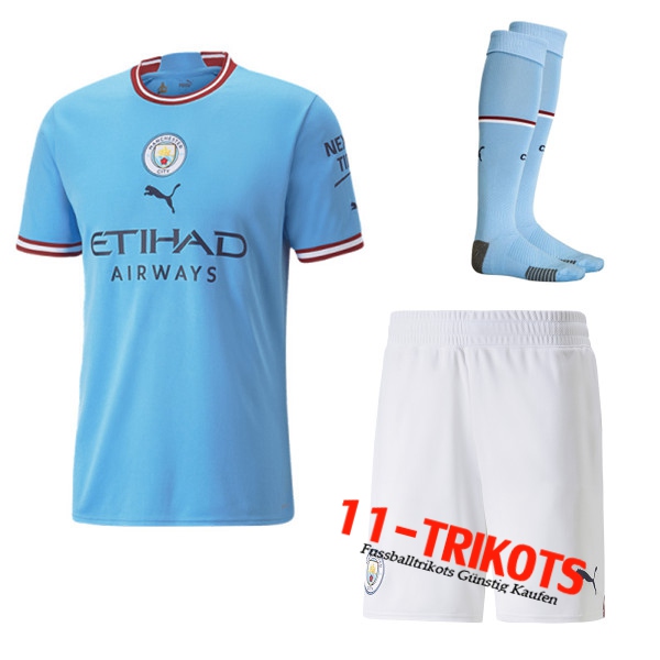 Manchester City Heimtrikot (Shorts + Socken) 2022/2023