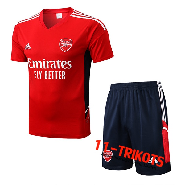 Arsenal Trainingstrikot + Shorts Rot 2022/2023