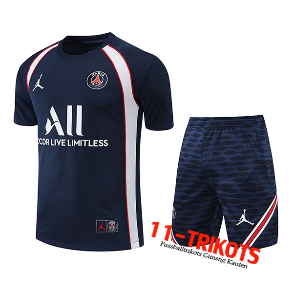 Jordan PSG Trainingstrikot + Shorts Navy blau 2022/2023