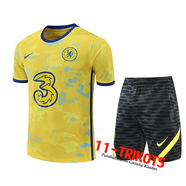 FC Chelsea Trainingstrikot + Shorts Gelb 2022/2023