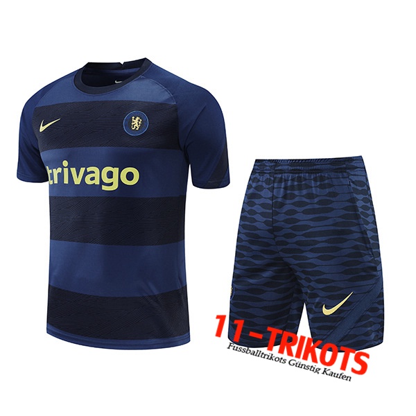 FC Chelsea Trainingstrikot + Shorts Schwarz/Blau 2022/2023