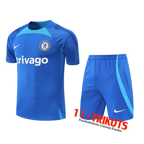 FC Chelsea Trainingstrikot + Shorts Blau 2022/2023