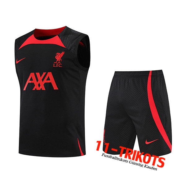 FC Liverpool Trainings-Tanktop + Shorts Rot/Schwarz 2022/2023