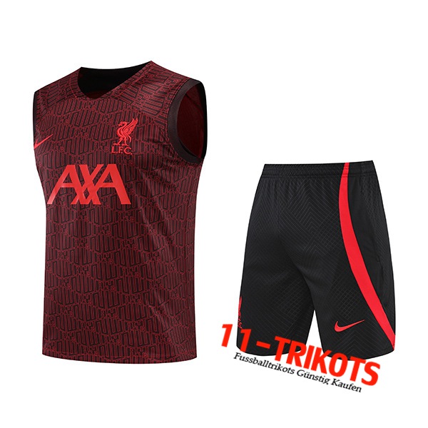 FC Liverpool Trainings-Tanktop + Shorts Brown 2022/2023