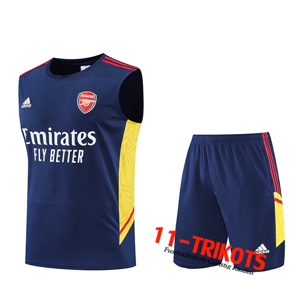 Arsenal Trainings-Tanktop + Shorts Navy blau 2022/2023