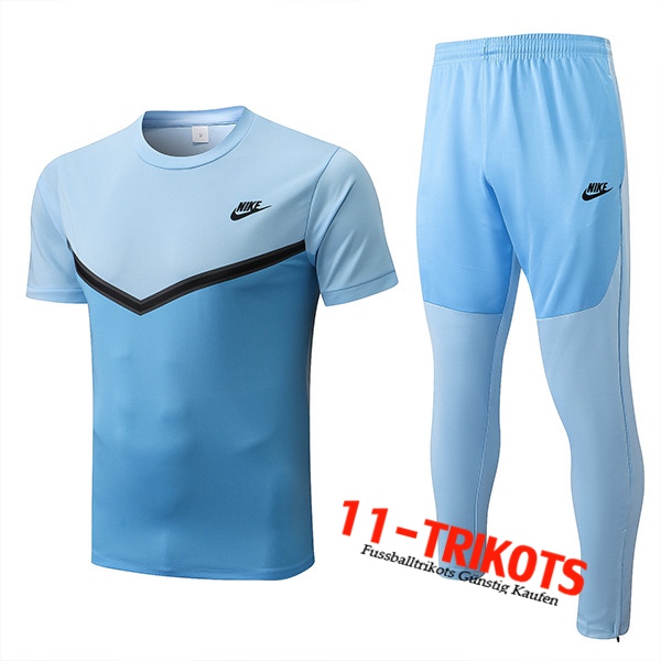 Nike Trainingstrikot + Hose Blau 2022/2023