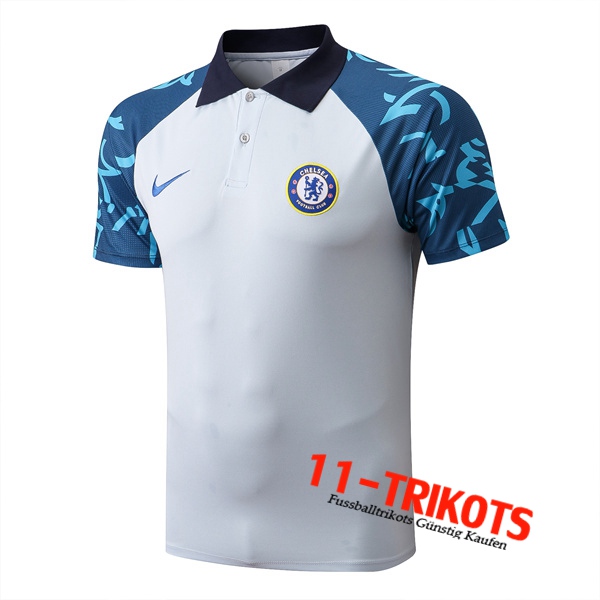 FC Chelsea Poloshirt Weiß/Blau 2022/2023