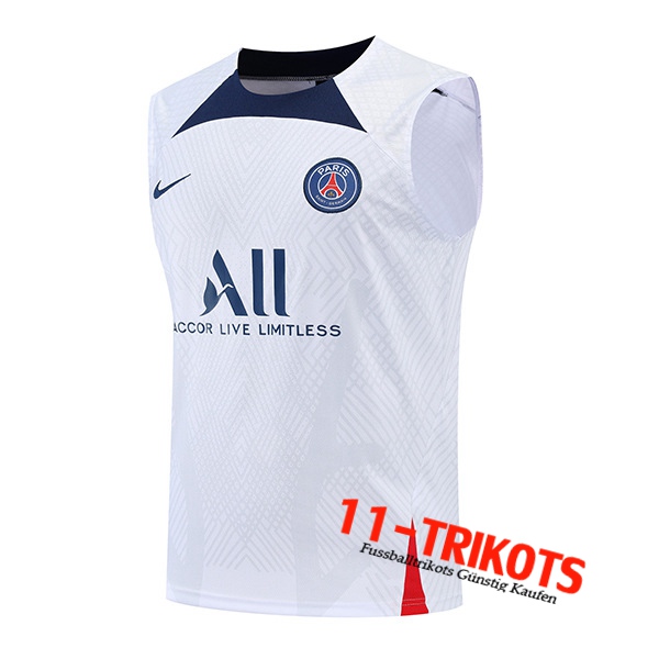 PSG Trainings-Tanktop Blau/Weiß 2022/2023