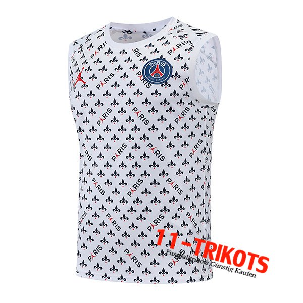 Jordan PSG Trainings-Tanktop Weiß 2022/2023