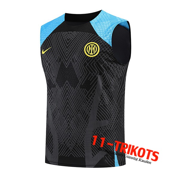 Inter Milan Trainings-Tanktop Schwarz/Blau 2022/2023