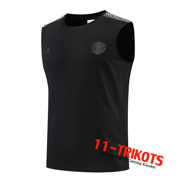 Manchester United Trainings-Tanktop Schwarz 2022/2023