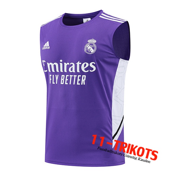 Real Madrid Trainings-Tanktop lila 2022/2023