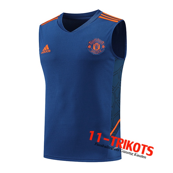 Manchester United Trainings-Tanktop Blau 2022/2023