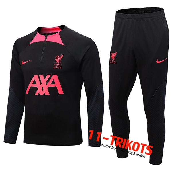 FC Liverpool Trainingsanzug Schwarz/Rosa 2022/2023