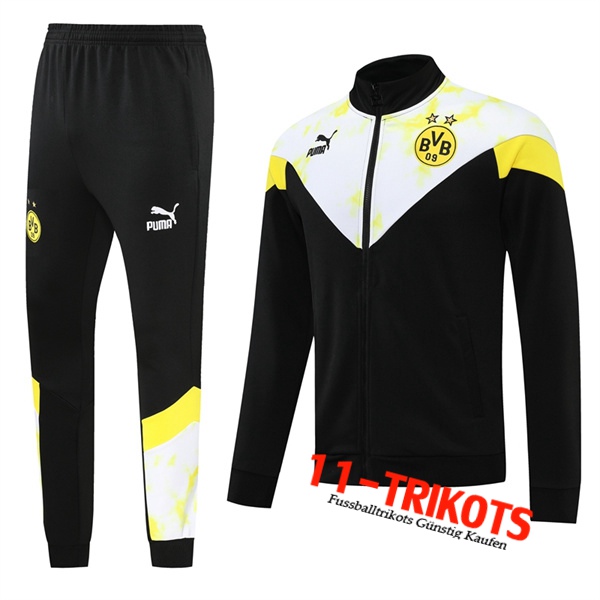 Dortmund BVB Trainingsanzug - jacke Schwarz/Weiß 2022/2023