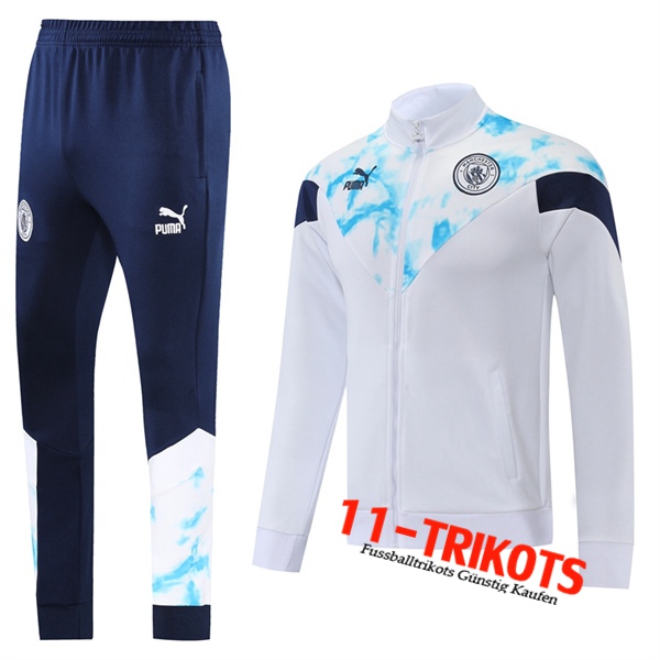 Manchester City Trainingsanzug - jacke Weiß 2022/2023