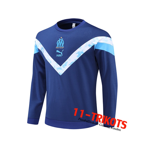 Marseille OM Training Sweatshirt Weiß/Blau 2022/2023