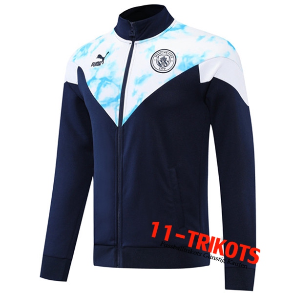 Manchester City Trainingsjacke Navy blau/Weiß 2022/2023