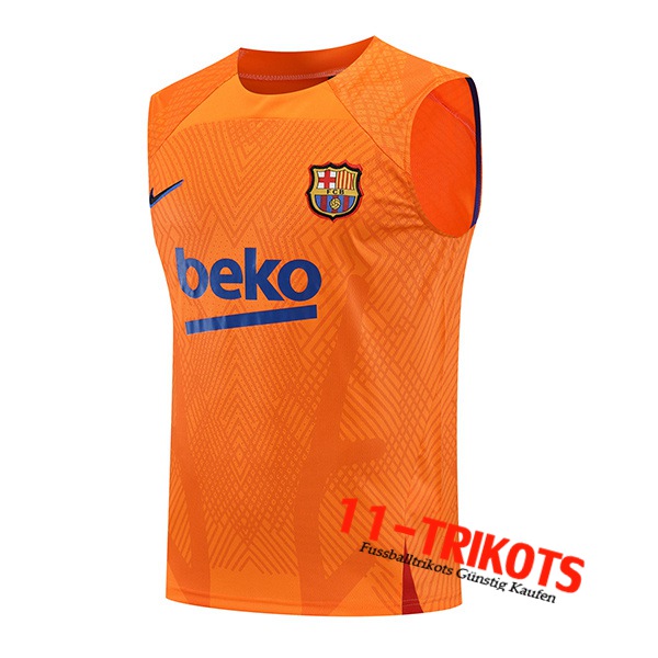 FC Barcelona Trainings-Tanktop Orange 2022/2023