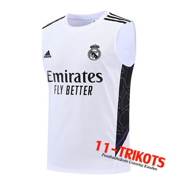 Real Madrid Trainings-Tanktop Weiß 2022/2023