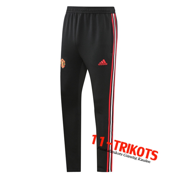 Manchester United Trainingshose Schwarz/Rot 2022/2023